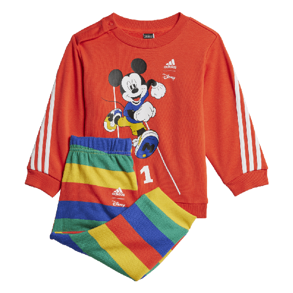 Kids Clothing - adidas x Disney Mickey Mouse Crewneck and Jogger Set - Red