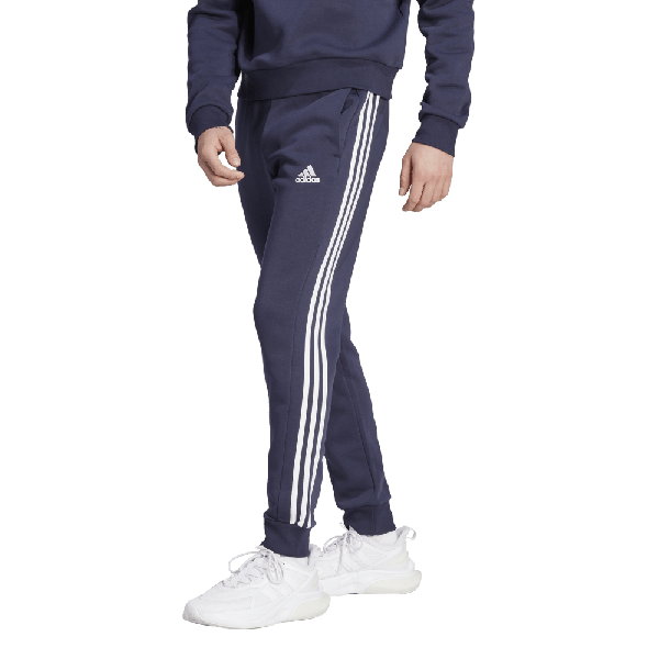 Adidas Essentials Fleece 3 Stripes Tapered Cuff Pants IJ6493